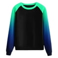 thumbnail image 3 of Vedolay T Shirts for Women Women's Oversized Sweatshirts Turtleneck Pullover Long Sleeve Hoodies Tops,Dark Blue XXL, 3 of 5