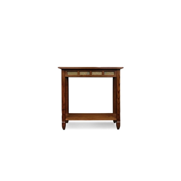 Modern Sofa Table - Rustic Oak End Table for Living Room or Bedroom - Console Table - 28" L x 10.5" W x 28" H