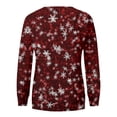 thumbnail image 4 of Women's Glitter Sparkle Long Sleeve Pullover Sweatshirt Casual Loose Fit Crew Neck Tops, 4 of 5