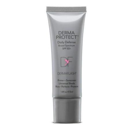 DERMAFLASH DERMAPROTECT Daily Defense Broad Spectrum SPF 50+ Universal Skin Perfecting Tint Sunscreen, Reef Safe, 1.6 Oz