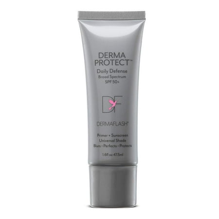 DERMAFLASH – DERMAPROTECT Daily Defense Broad Spectrum SPF 50+ – Universal Skin Perfecting Tint Sunscreen, Reef Safe – 1.6