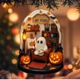 thumbnail image 2 of YIKA Halloween Ghost Ornament - Spooky Cute Acrylic Pendant for Tree & Shelf, Friendly Ghost Decor with Vintage Vibe, Perfect Gift & Party Halloween Supplies, 2 of 2