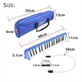 thumbnail image 2 of Colorful 37 Piano Keys Melodica With Tube Carrying Bag For Students Beginners, 2 of 10