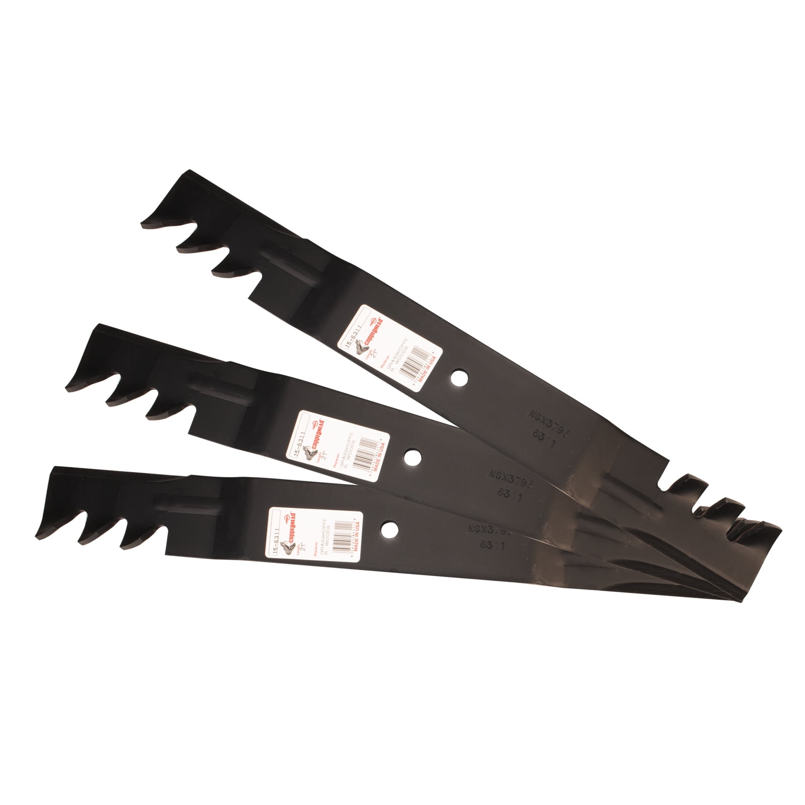 Rotary® 6311 Mower Blades for Country Clipper® Grasshopper® Woods® 60" 61" Deck 