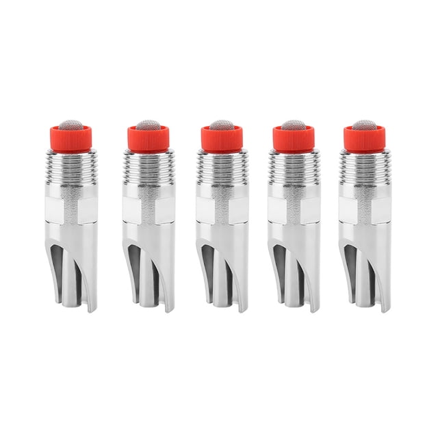 5 Uds De Acero Inoxidable, Bebedero De Pezón De Cerdo, Bebedero De Agua De Cerdo Rojo, Tapa Automática Con Pico De Pato