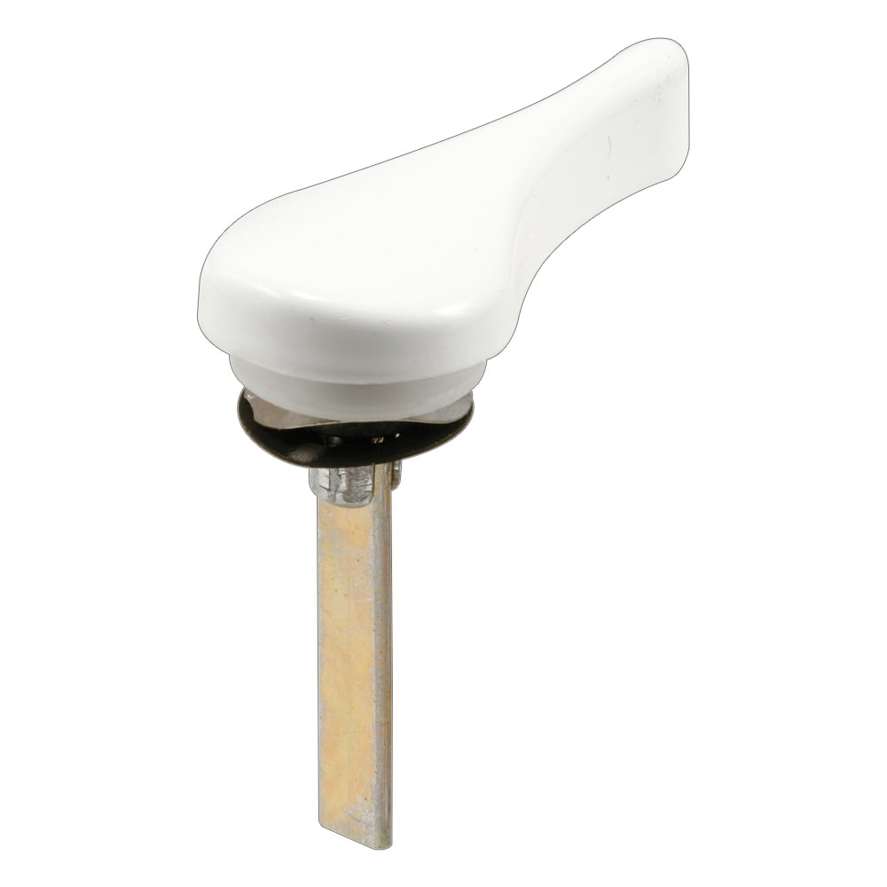 Sliding Door Latch Lever, 13/8 in. tail ,White finish