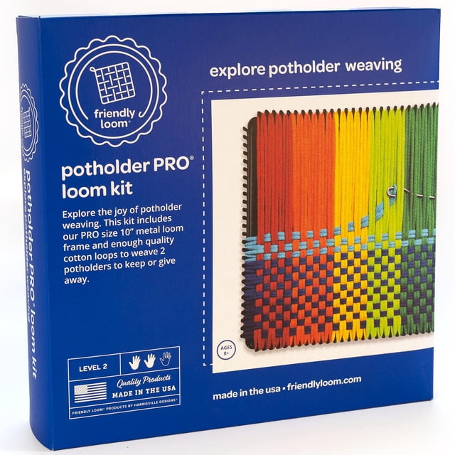 Kit de tejido Harrisville Designs Friendly Loom Potholder Pro
