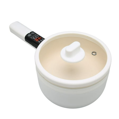 

Portable Hot Pot Intelligent Electric Hot Pot Circular Heating Multifunctional 1.8L Single Layer With 5 Cooking Modes For Dorm For Egg For Rice UK Plug 220V