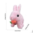 thumbnail image 3 of Taicans Hopping Electronic Pet Bunny Toy with Sounds & Movements,Interactive Easter Bunny 7 In with Animated Walking Ears & Twitching Nose,Realistic Plush Rabbit Toy for s Toddlers,Battery Operated, 3 of 5
