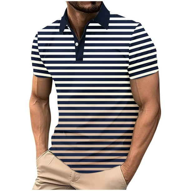 Mens Manga Corta Botón Abajo Camisas con Bolsillo Pulover Botón de Impresión de la Camisa de Solapa de Poliéster Cuello de Vuelta, Blusa Casual para Hombres