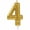 Gold, variant on Amscan Metallic 4 Candle