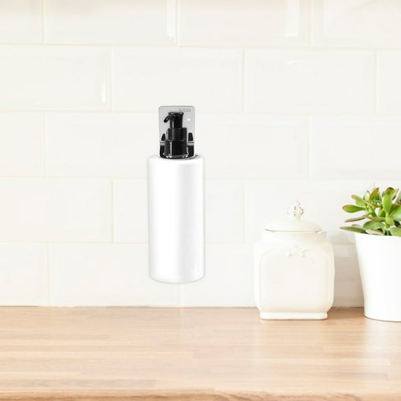 Masteelf Wall Mounted Stainless Steel Soap Dispenser Holder Stainless Steel Bathroom Hand Dispenser Bottle Holder Hand Gel Bottle Hanger