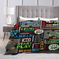 thumbnail image 5 of Gamer Gaming Video Game Games Gamepad Printed Throw Blanket，Kids Adults Soft Lightweight Flannel Fleece Blanket for Couch Sofa Bed Living Room 40"×50", 5 of 9