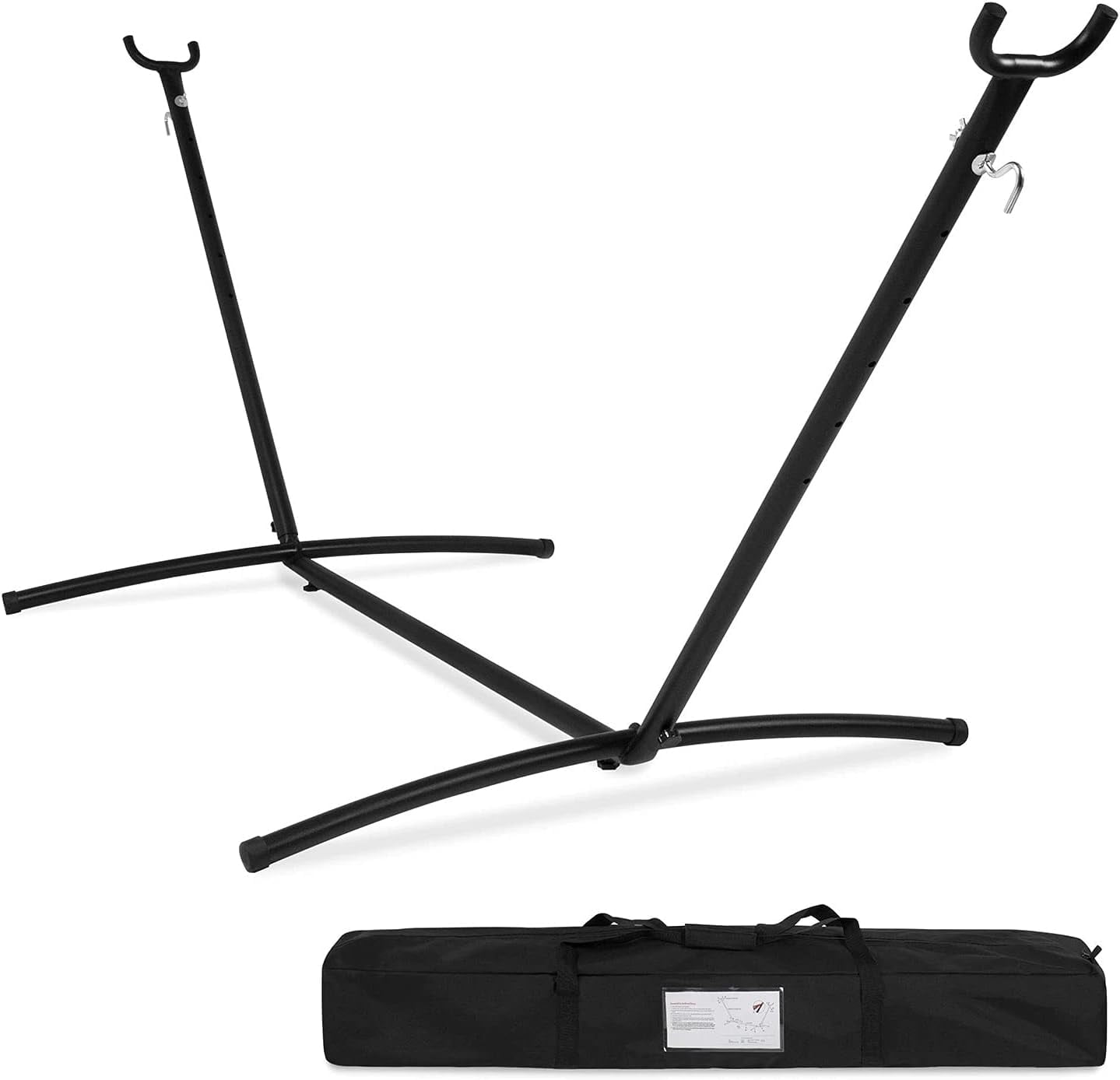 NiamVelo Heavy Duty Hammock Stand Portable Steel Stand with Space Saving Carrying Bag (No Hammock)