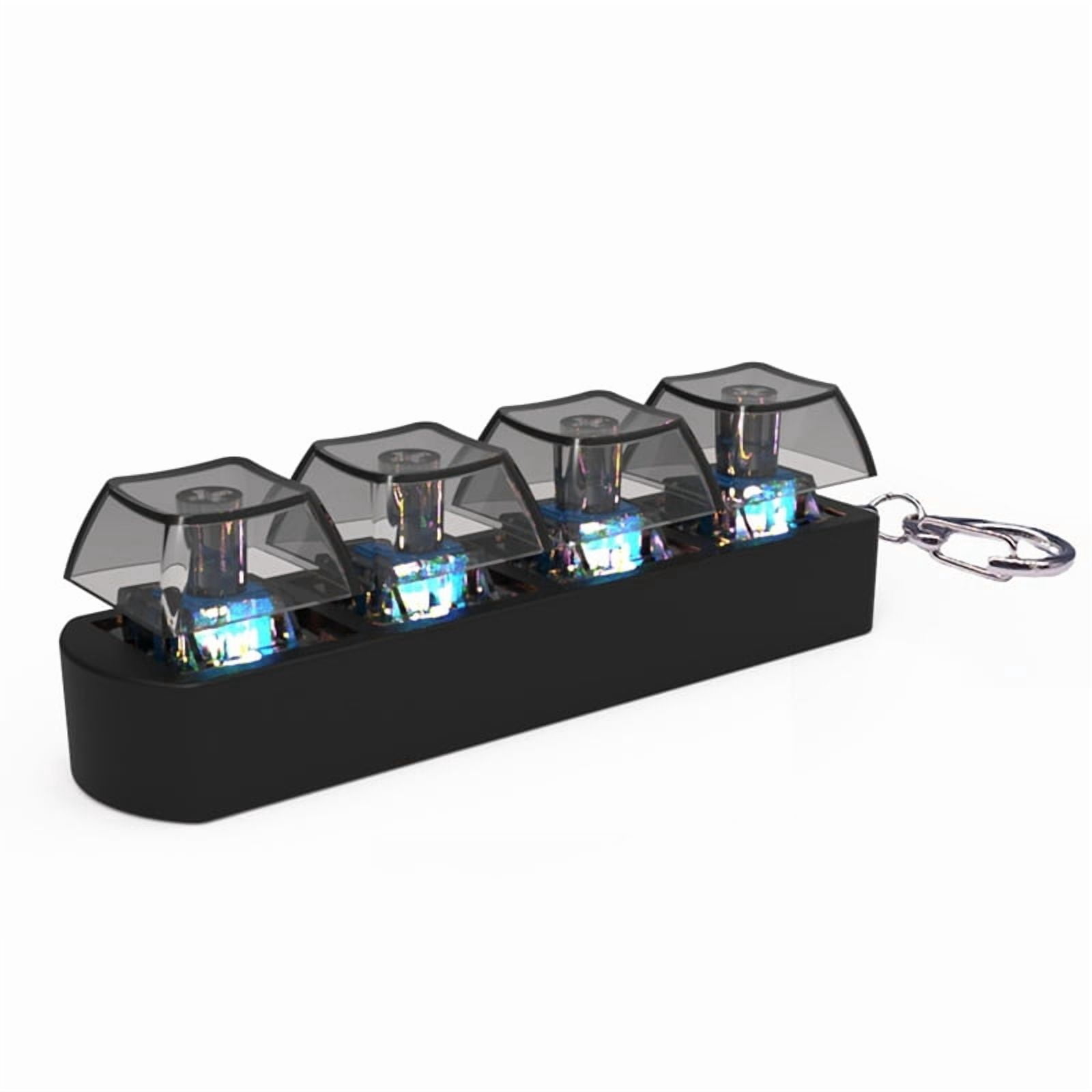 5X 4Keys Keyboard Keycaps Fidget Toy Stress Relief Diy Keycaps Toy Keyboard Caps Finger Button Fidget Finger Keycaps B