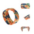 thumbnail image 3 of Unique Bargains 1 Pc Camouflage Print Headband for Yoga Orange Green, 3 of 6