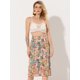 thumbnail image 3 of Allegra K Falda Midi De Gasa De Verano Con Estampado Floral Para Mujer Verde S, 3 of 5