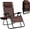 Brown, variant on ANHXN Zero Gravity Chair, Folding Patio Lounge Chair Adjustable Outdoor Recliner with Cup Holder, Wide Armrest for Patio Garden Poolside Outdoor Yard Beach, Support 350 lbs (1)