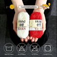 thumbnail image 3 of Acrylic Knitting and Crochet Yarn Spools (Pack of 12, 26 m/reg) Woolen Thread Handmade Art Props Thread Crochet Cushion Blanket Shoe Thread, 3 of 5