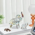 thumbnail image 5 of Vacemry Under $5 Crystal Elephant Ornament for Home Decor, Glass Animal Figurine for Living Room, Artisan Crafted Decorative Accent, Elegant Tabletop Display Piece, 5 of 6