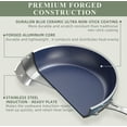 thumbnail image 3 of Nuwave 7pc Non Stick Cookware Set, G10 Healthy Duralon Blue Glass Lid with Pots, Pans & Works on All Cooktops, Cozy Blue, 3 of 8