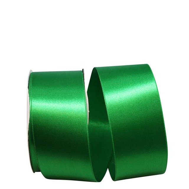 Reliant Ribbon 5000-510-16K 2.25 in. 50 Yards Double Face Satin Allure Ribbon, Emerald