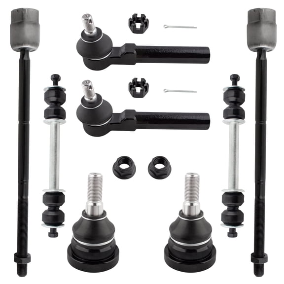 BOXI 8pcs Front Ball Joints   Sway Bars   Tie Rods Fit for Ford Mustang 1994 1995 1996 1997 1998 1999 2000 2001 2002 2003 2004 Convertible/Coupe 2-Door (Not For SVT Models) | K8749 K8848 ES3184 EV127