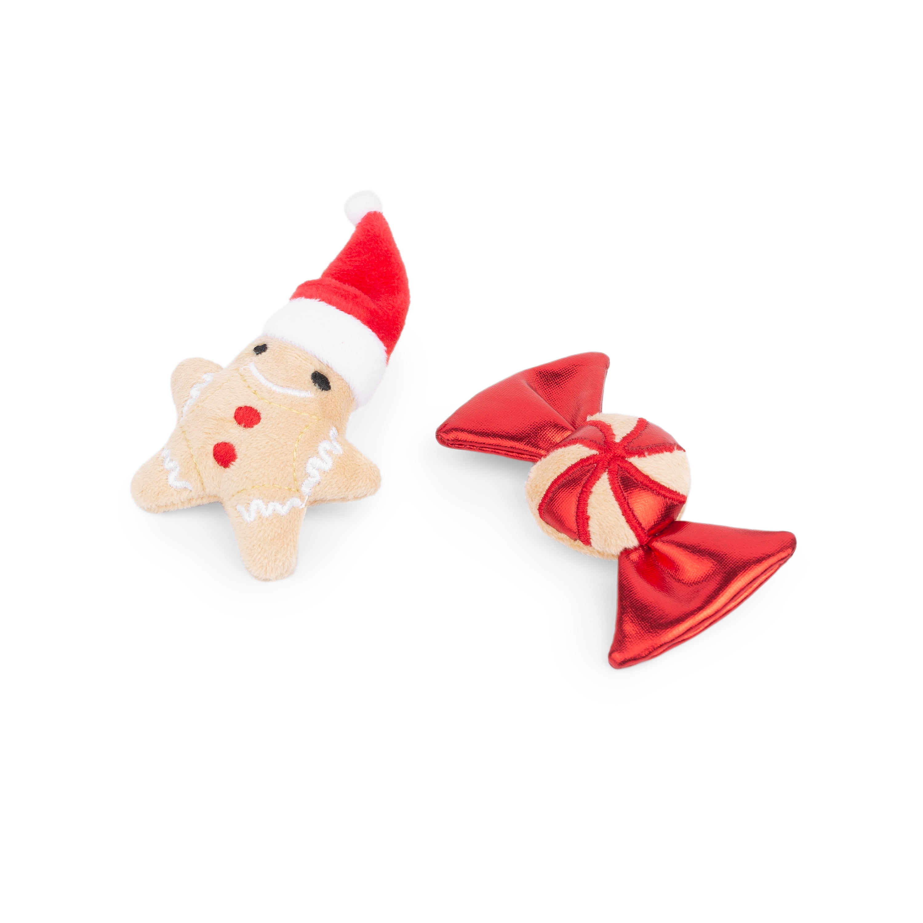 One Paw, Holiday Cat Toys, Gingerbread and Candy, Interactive Plush Design