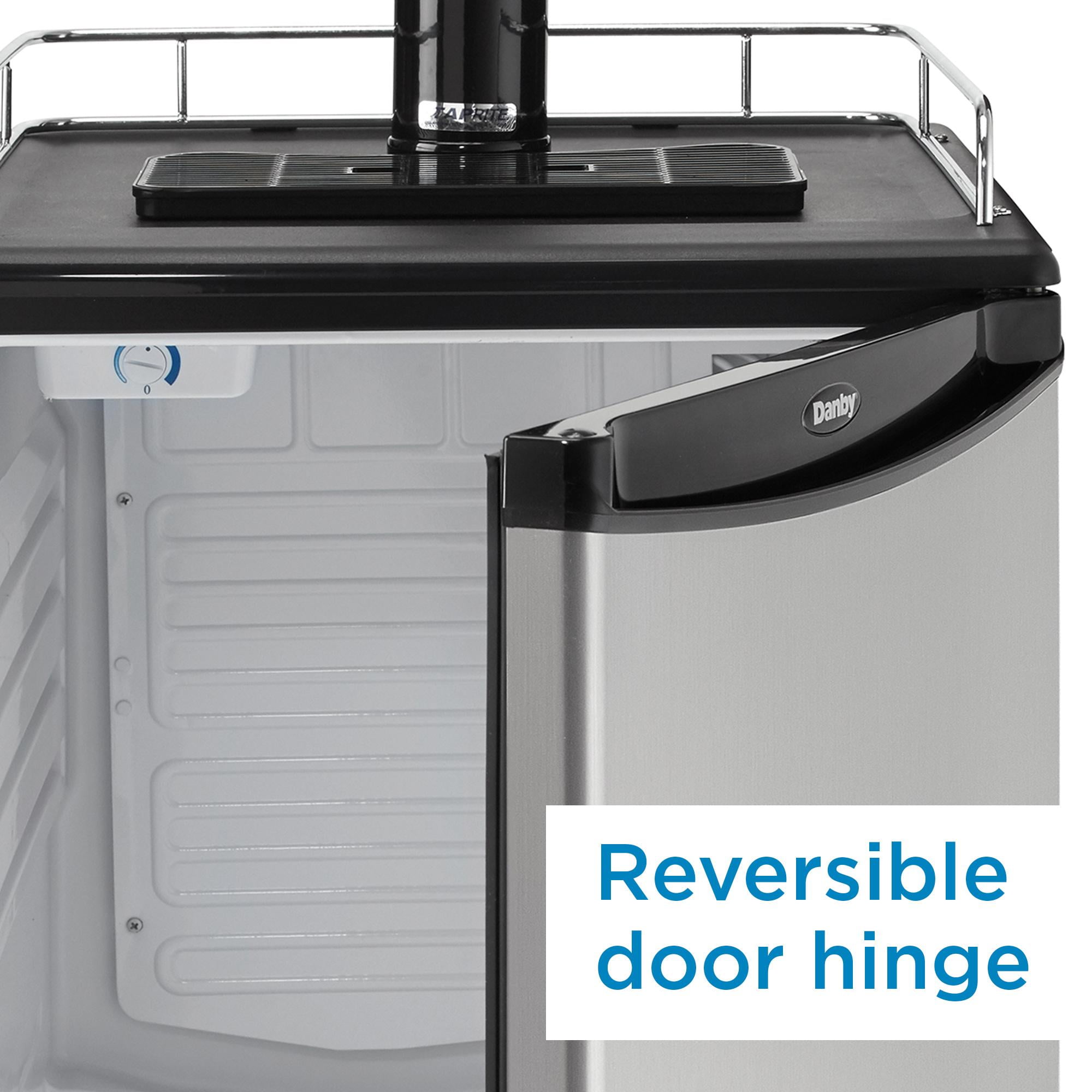 Danby 5.4 cu. ft. Dual-Tap Keg Cooler in Stainless Steel (DKC054A1BSL2DB)
