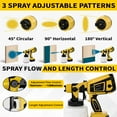 thumbnail image 2 of Cordless Paint Sprayer with Battery 2 of 4000mAh, 5 Nozzles & 3 Adjustable Spray Modes, Spray Paint Gun with 1400ML Container, Handheld Paint Sprayer for House Painting Furniture Cabinets Fence Wall, 2 of 7