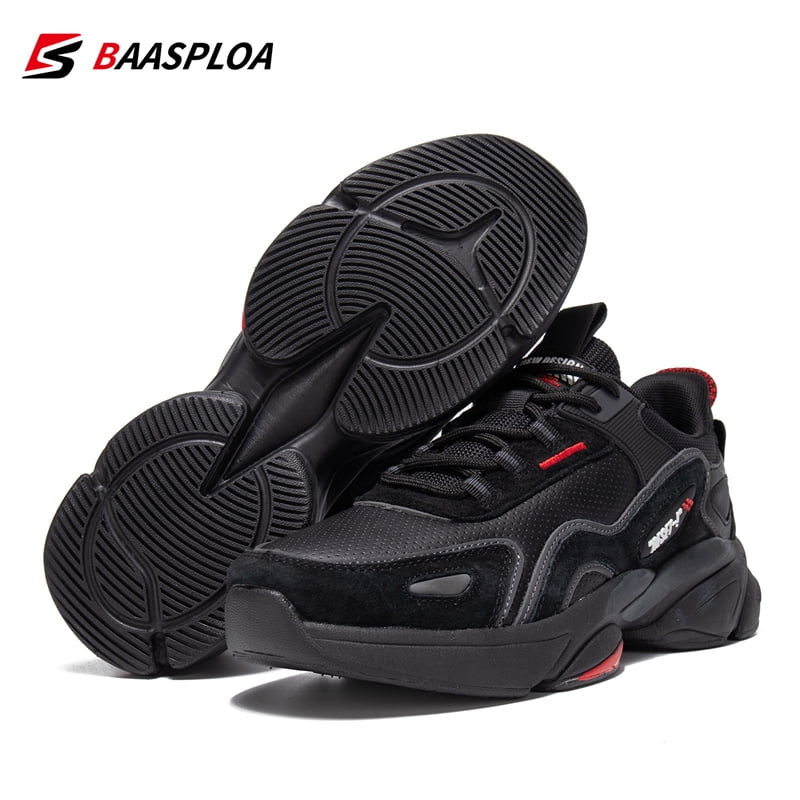 composiet lineair bagageruimte Baasploa Men's Casual Sneakers Non-slip Breathable Casual Walking Shoes  Comfortable Leather Sneakers Male Waterproof Shoes - Walmart.com