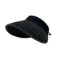 thumbnail image 4 of Sombrero de sol para mujer, cómodo, de ala ancha, portátil, con visera para vacaciones al aire libre. Negro, 4 of 9