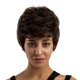 thumbnail image 2 of Peluca corta de pelo humano real Yuyangstore mezcla de color flequillo oblicuo Peluca llena calor bien, 2 of 8