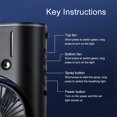 thumbnail image 2 of Maytalsory Air-cooled Water Tank Fan With LED Light For Scale Coverage: This Easy Cooling Dual Motor Rechargeable Humidifier Fan Air, 2 of 6