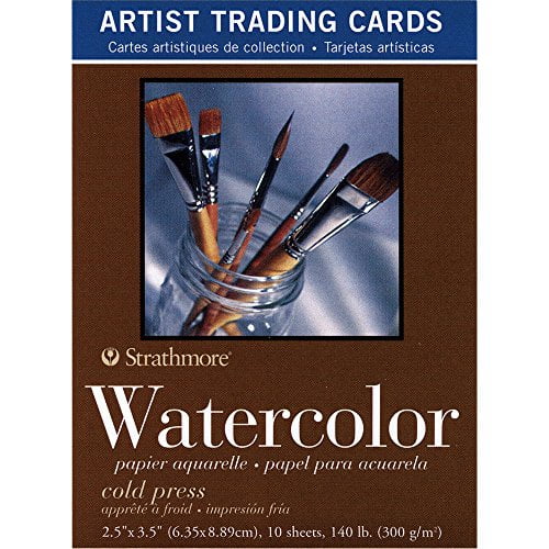 Strathmore ((105-904 400 Series Watercolor Artist Trading Cards, Cold Press Surface, 10 Sheets