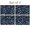 Alien Telescope Deep Blue Pattern, variant on Alien UFO Black Pattern Linen-look Placemats Set Of 4, Restaurant Dinner Mats Heat Resistant Gift Ideas for Housewarming Holiday Gifts,11.8" X 17.7"