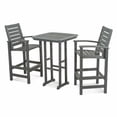thumbnail image 2 of polywood 3-piece signature outdoor bar chair & table set, 2 of 4