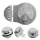 thumbnail image 3 of Cerradura de puerta con indicador de privacidad para baño, inodoro, baño público, partición, cerradura de puerta de acero inoxidable con indicador de ocupación, 3 of 7