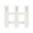thumbnail image 2 of Portable Slotted Fishing Rack Polymer Supporting Rod Gadgets Holder Protector Slotted Storage Boat Wall Mounted Bracket Holders 3 Tubes Link Supplies White, 2 of 6