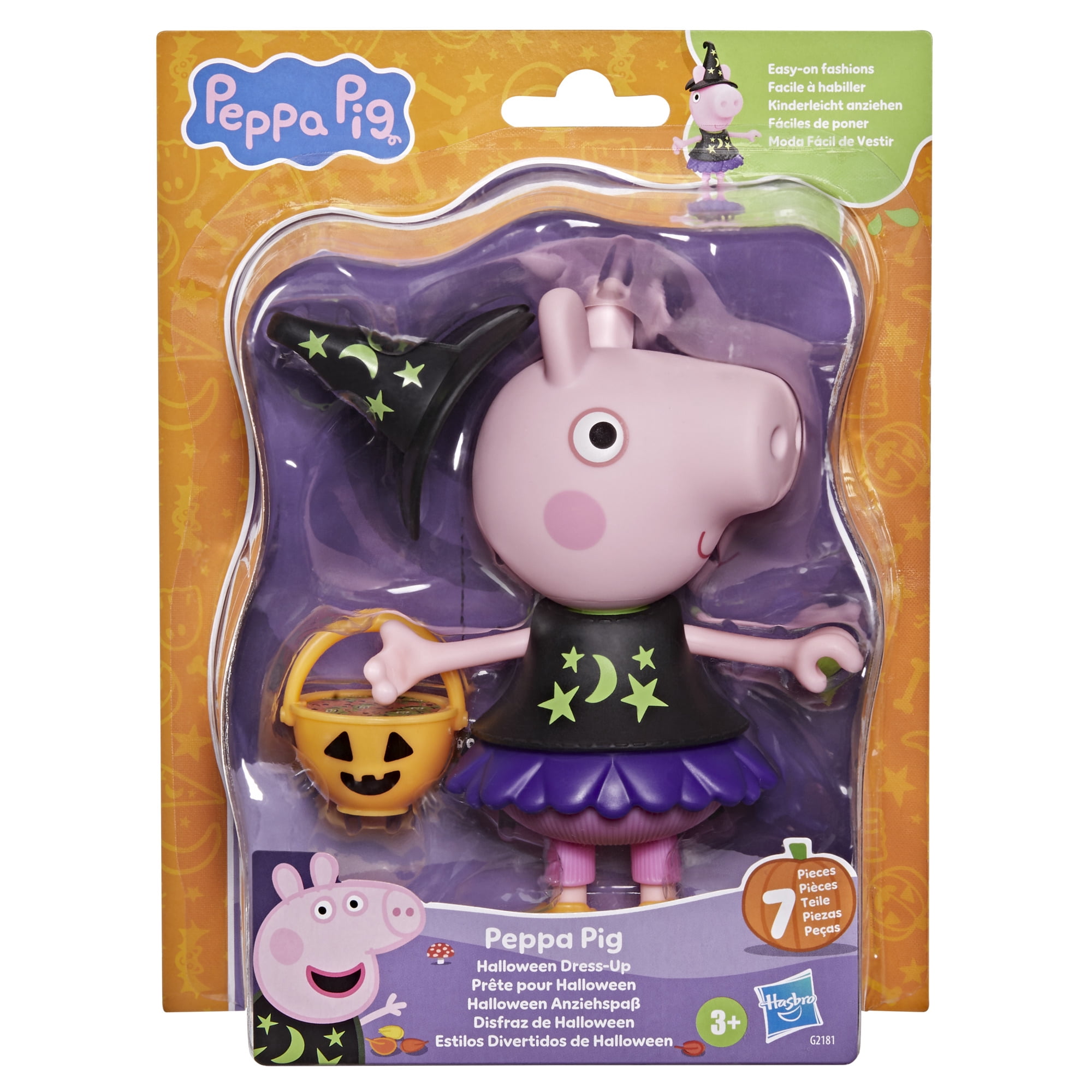 Peppa Pig Halloween Dress-Up 6-Inch Figure with 6 Fashion Accessories, Kids Ages 3+