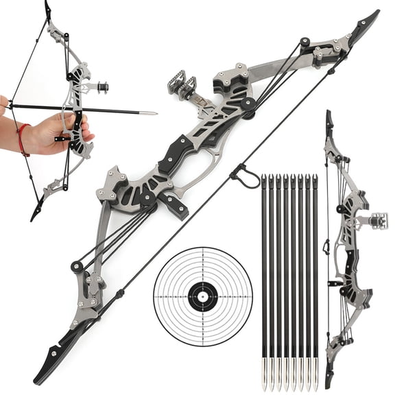 AMEYXGS 16" Mini Compound Bow Kit Toy Arrows Target Archery Hunting Children Gift Shot