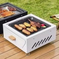 thumbnail image 6 of Small Charcoal Grill – Portable Tabletop Hibachi BBQ Stove for Camping, Hiking, Picnics | Space-Saving Outdoor Grill for Tea Making & Barbecue, 6 of 7