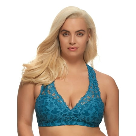 Paramour by Felina | Abbie Bralette with Contour Pad | Wire Free | Blue |
