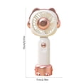 thumbnail image 3 of Ventilador de mano | Mini ventilador portátil recargable por USB para refrescarse personalmente | 3 velocidades, funcionamiento silencioso, 3 of 6