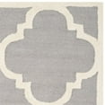 thumbnail image 3 of Safavieh Cambridge Collection CAM140D Handmade Moroccan Geometric Silver and Ivory Premium Wool Runner (2'6" x 10'), 3 of 3