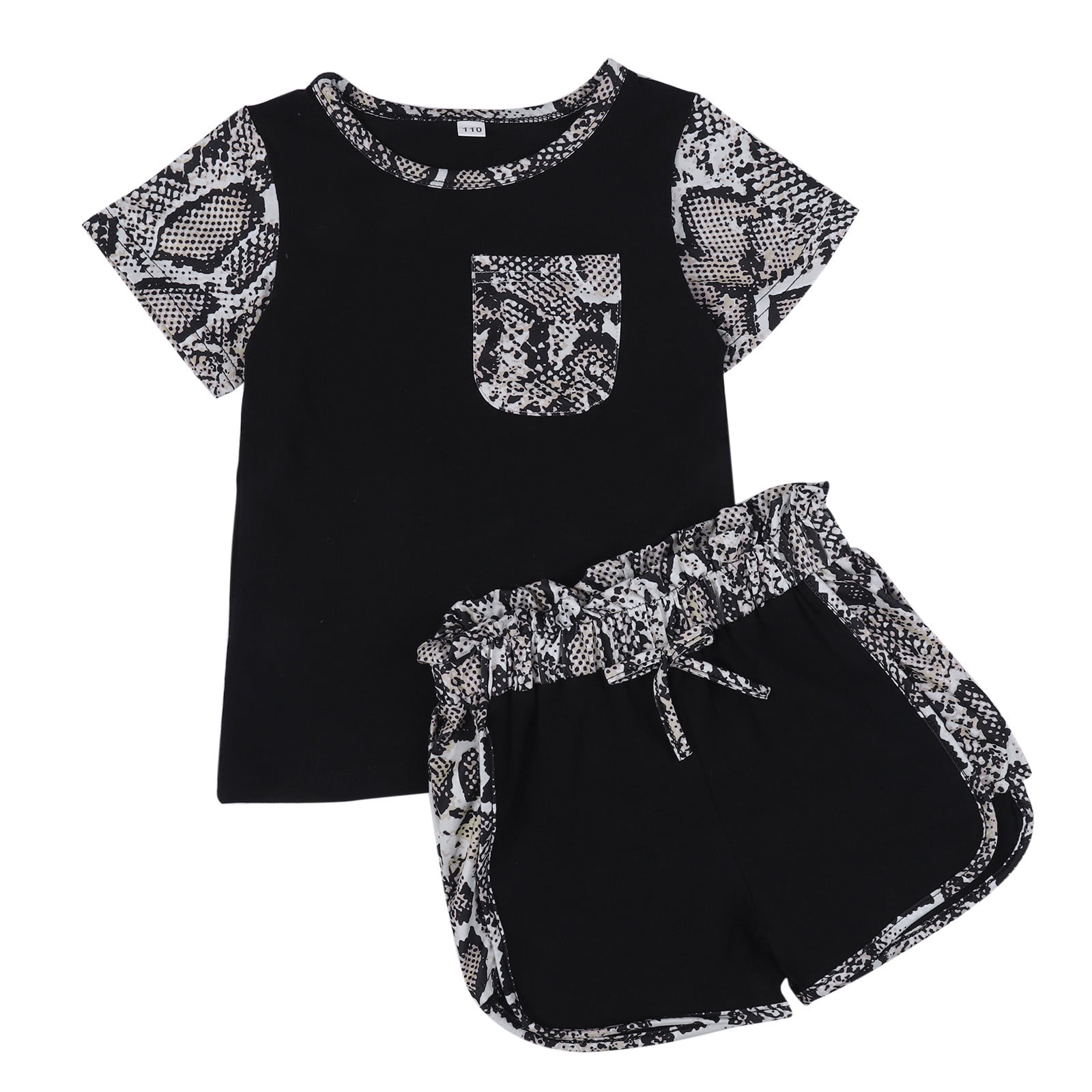 Akiihool Shorts Sets for Girl Toddler Girl Shirt Short Pants Sets