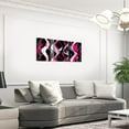 thumbnail image 3 of Hieng Kids Pink Gray Black Picture Wall Decor Geometric Stripes Canvas Wall Hieng for Living Room Abstract Lines Hieng Wall Painting Boys Girls Geometry Room Decor, 3 of 6