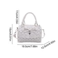 thumbnail image 4 of Tdxkok Women's Pillow Bag Textured Handbag Shoulder Crossbody Purse Minimalist Fashion Daily Carry White, 4 of 6