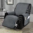 thumbnail image 1 of STONECREST Housse de Fauteuil Inclinable, Housse Matelassée en Velours Résistant à l'Eau, Reste en Place (Gris, 23 Pouces Fauteuil Inclinable Régulier), 1 of 7