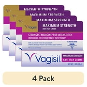 (4 pack) Vagisil Maximum Strength Anti-Itch Creme, 1 Oz, 1 Pack